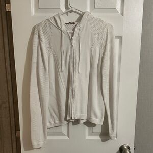 White sweater hoodie